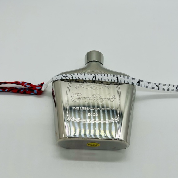 Crown Royal Branded Stainless Steel Flask - Silver 6 Ounces - Picture 12 of 13